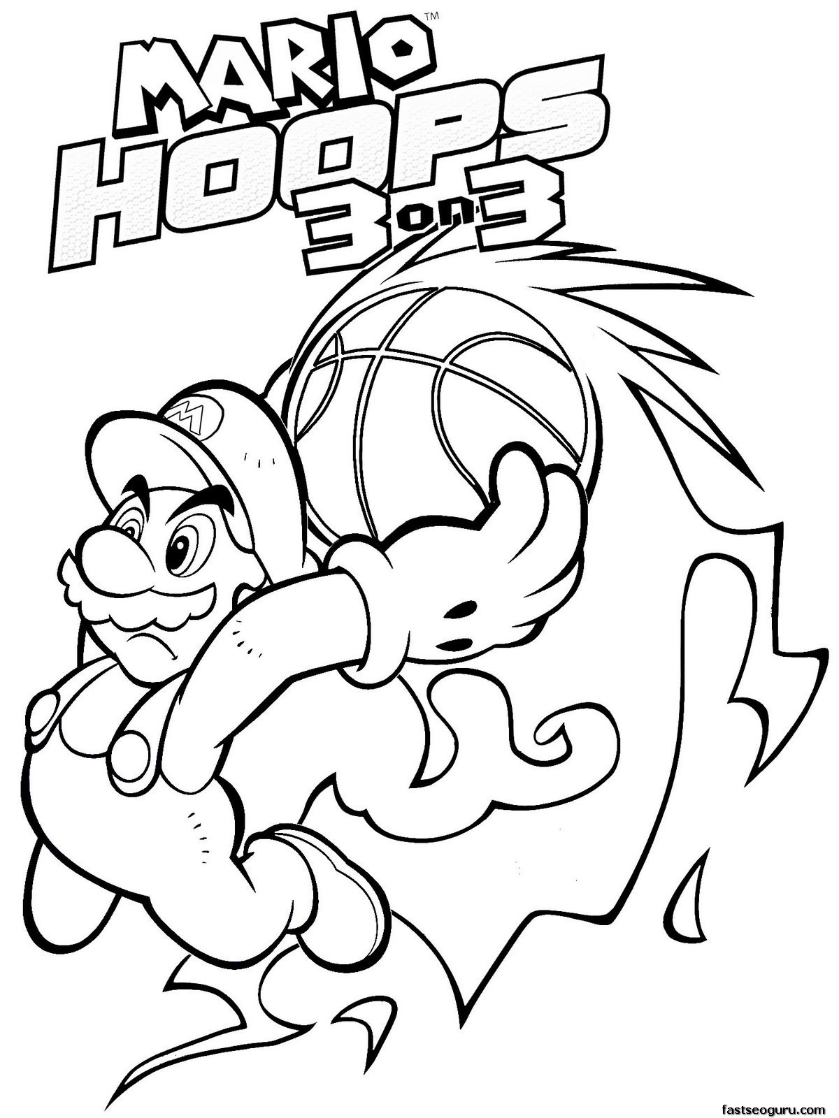 Printable Super Mario world coloring pages - Printable Coloring Pages